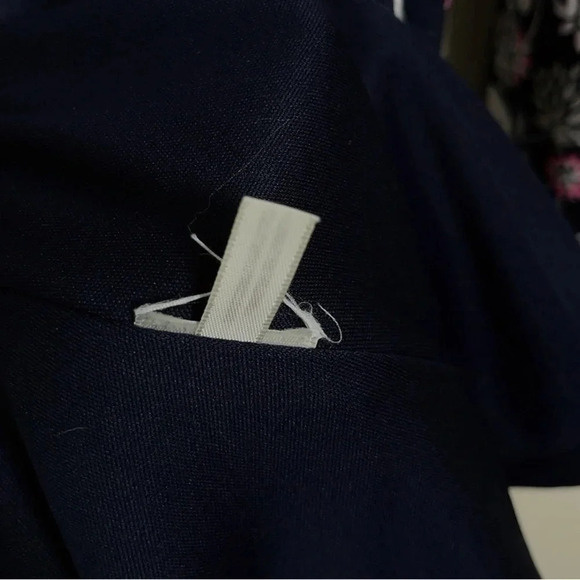 Eliza J Boat Neck Bell Sleeve Floral Navy Shift Dress - Picture 9 of 12